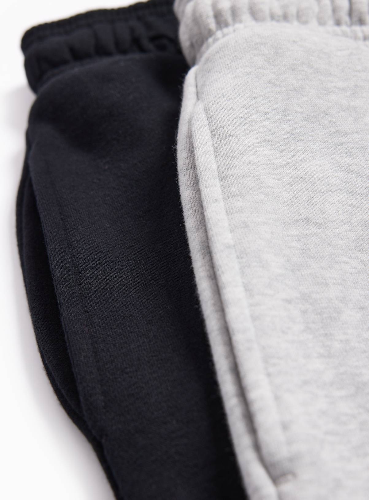 Black & Grey Tapered Joggers 2-Pack M - Image 5